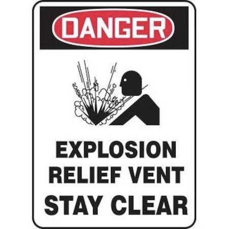 Accuform OSHA DANGER SAFETY SIGN EXPLOSION MCHL263VS MCHL263VS